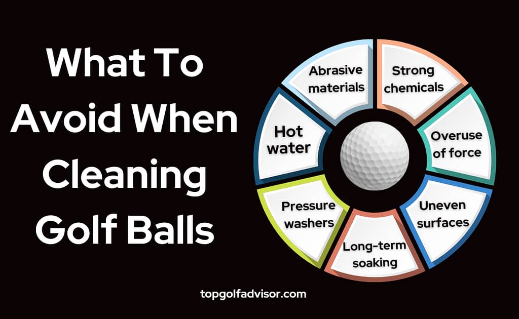 What To Avoid When Cleaning Golf Balls